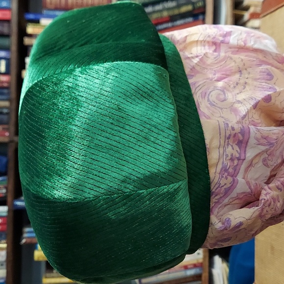 Emerald Green Tam hat vintage USA Made - Picture 4 of 9